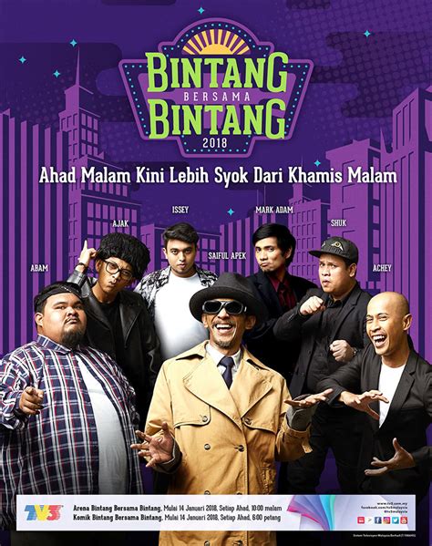 Bintang bersama bintang is a comedy reality television show, released by tv3 in 2018. Keputusan Pemenang Juara Bintang Bersama Bintang 2018 ...