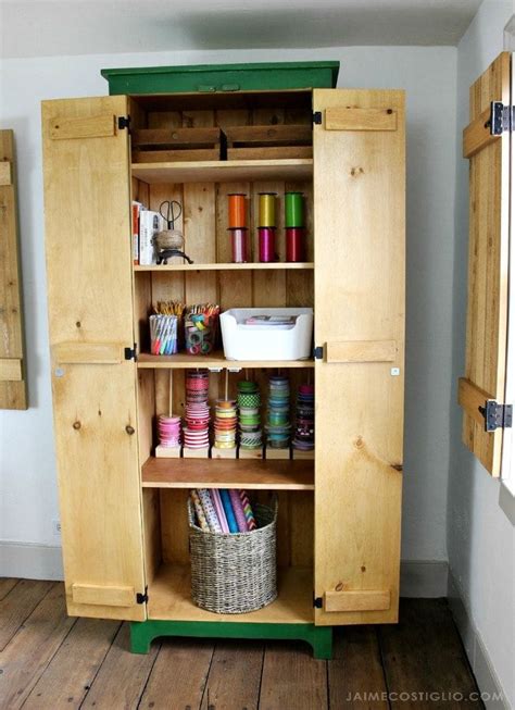A Diy Tutorial To Build A Tall Cupboard With Tons Of Concealed Storage