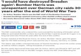 Raf heavy bombers are seen dropping bombs over dresden, germany toward the end of world british planes dropped explosive and incendiary bombs on dresden during the night of february 13th. /his/aboo | Bomber Harris | Know Your Meme