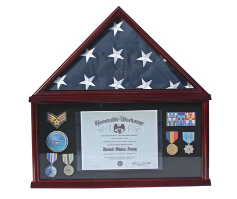 Buy American Veteran Burialmemorial Display Case Pin Medal Display