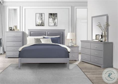 Seabright Gray Panel Bedroom Set From Homelegance