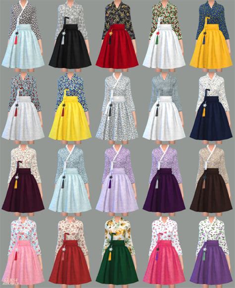 Sims 4 Ccs The Best Casual Hanbok And Goddess Dress By Marigold