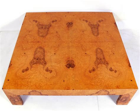 Large Scale Burl Wood Coffee Table By Milo Baughman At 1stdibs Milo