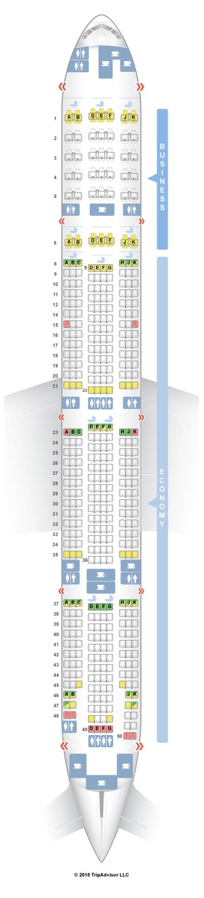 Seatguru Seat Map Emirates Boeing Er W Two Class