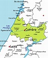 Map of Coimbra, Portugal, Portugal Atlas
