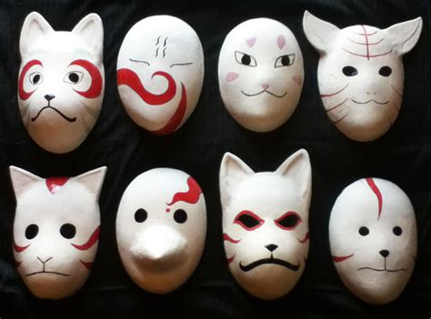 Ceramic Anbu Masks By Birdielady On Deviantart