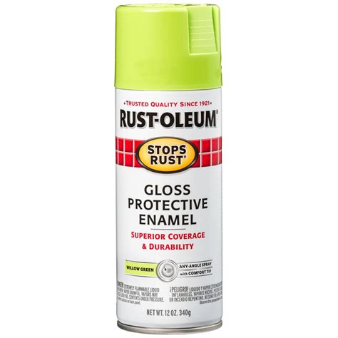 Rust Oleum Stops Rust 12 Oz Protective Enamel Gloss Willow Green Spray