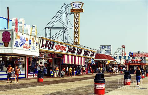 Retro Boardwalk Days At Seaside Heights Photograph By John Rizzuto Pixels