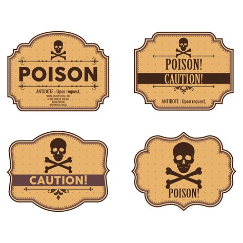 Poison Label Printable
