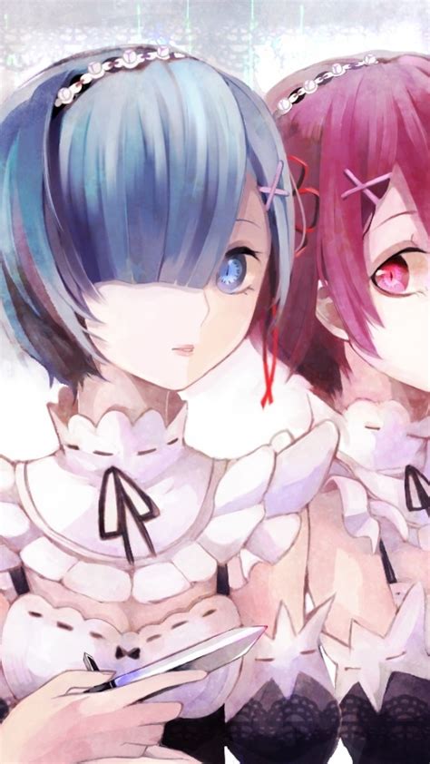 Download 1080x1920 Rezero Ram Rem Anime Girls Maids