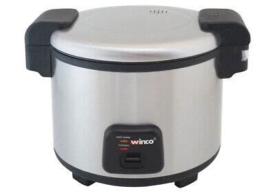 Winco Rc S Advanced Electric Rice Cooker Warmer With Hinged Cover