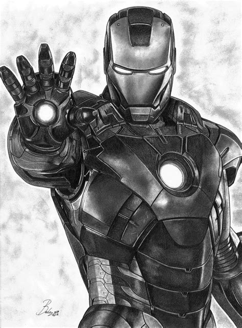 Ironman High Quality Prints Of My Pencil Works Various Sizes Etsy