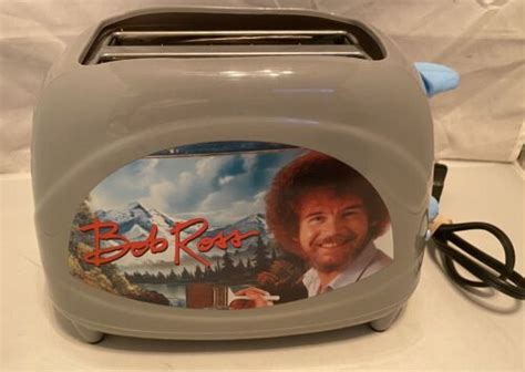 Uncanny Brands Bob Ross Toaster Toasts Bobs Iconic Face Onto Your Toast Fun Ebay