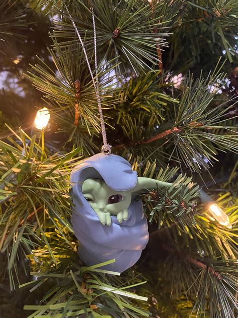 Baby Yoda Custom Ornament Mandalorian Ornaments For Christmas Etsy