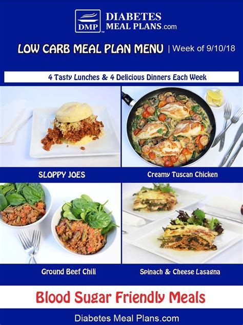 Diabetic Meal Plan Features Week Of 9 10 18 Diabetic Meal Plan