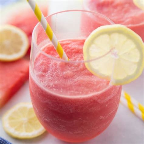 Easy And Refershing Frozen Watermelon Lemonade Recipe