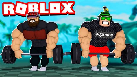 Getting Super Strong In Roblox Lifting Simulator With Simasgamer Youtube