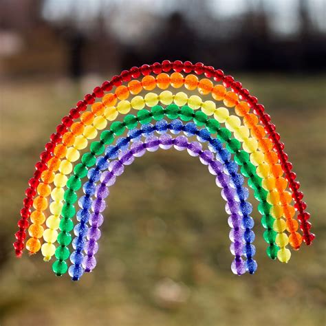 Fused Bead Rainbow Suncatchers