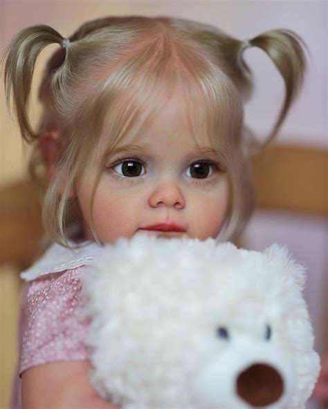 Realistic Authentic Reborn Baby Girl Dolls With Blonde Hairbeautifully