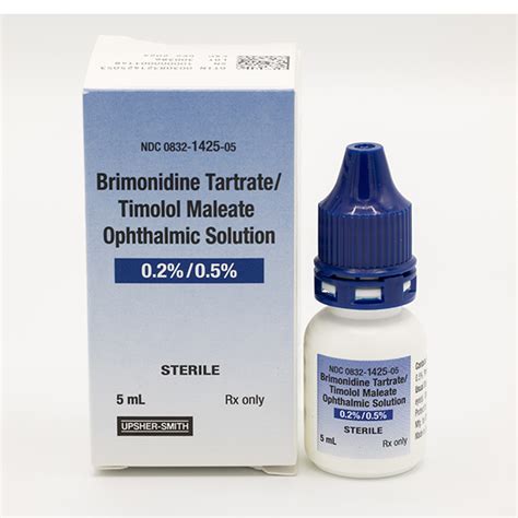 Brimonidine Tartrate And Timolol Maleate Ophthalmic Solution Upsher Smith