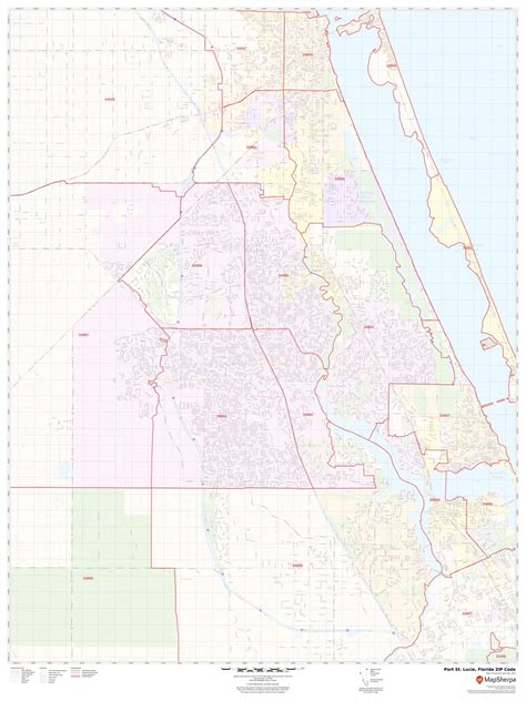 Port St Lucie Fl Zip Code Map