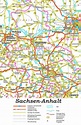 Straßenkarte von Sachsen-Anhalt