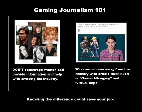 Games Journalism 101 Women Gamergate Know Your Meme