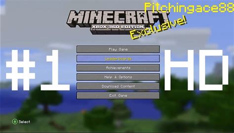 Lets Play Minecraft Hd Xbox 360 Part 1 Tutorial Youtube
