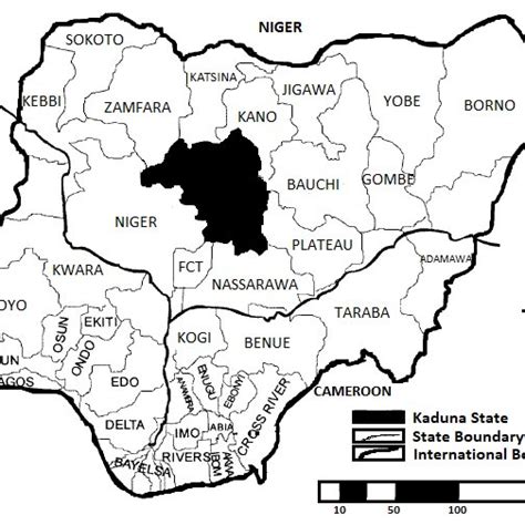Map Of Nigeria Showing Kaduna State Download Scientific Diagram