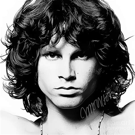 Jim Morrison Art Digital Art By Kjc Fine Art America