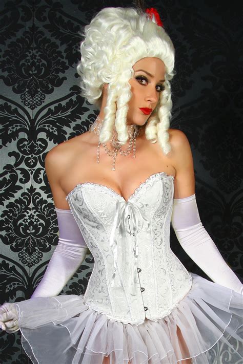 brokat corsage weiß karneval depot günstige kostüme online