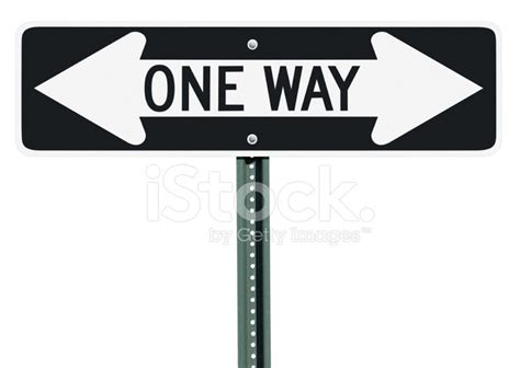 One Way Confusion Sign Isolated Stock Photo Royalty Free Freeimages
