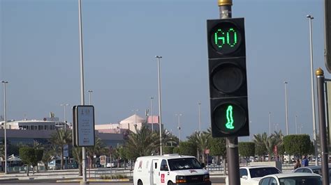 Walking Traffic Light Man Abu Dhabi United Arab Emirates Youtube