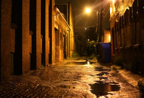 Dark Gritty Atmospheric Urban Alley Stock Photo Download Image Now