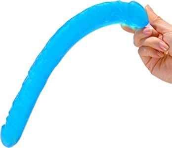Realistic Inch Double Dildo Dong Fake Penis Waterproof Flexible