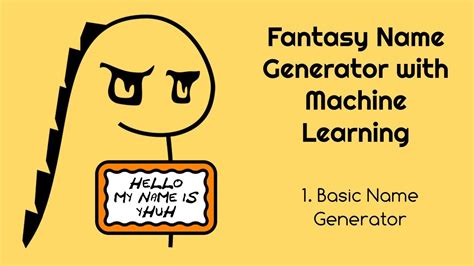 Fantasy Name Generator With Machine Learning 1 Basic