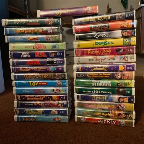 Lot Of Disney Vhs Tapes The Aristocats Pinocchio The Lion King My Xxx