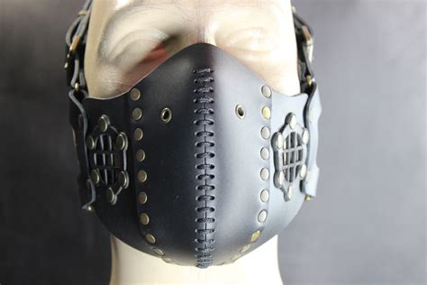 Steampunk Mask Leather Mask Halloween Mask Mouth Mask Larp