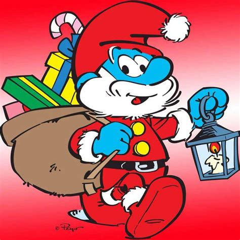 Pin By Tabatha Parker On Christmas Christmas Cartoon Characters Smurfs Drawing Christmas