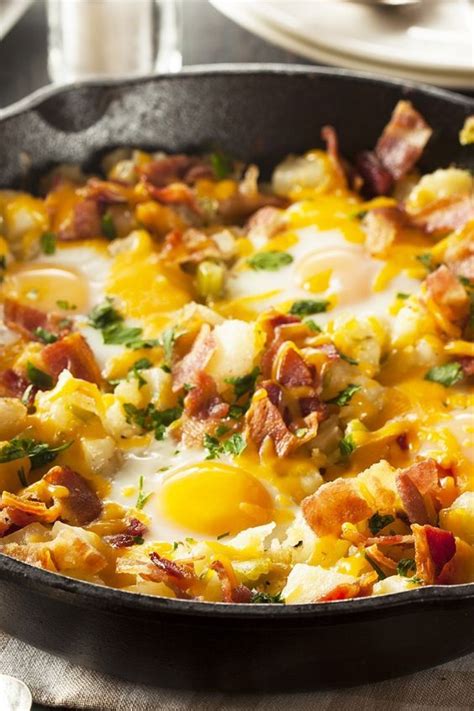 Bacon Egg And Potato Breakfast Skillet Recipe Ketogenic Recipes