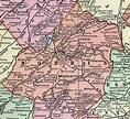 Morris County, New Jersey, 1905, Map, Cram, Morristown, Madison, Parsippany