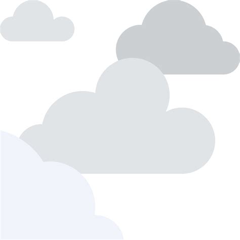 Cloudy Cloud Sky Mostly Flat Icon 14238033 Vector Art At Vecteezy