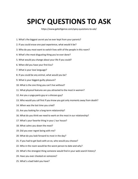 25 Ultimate Spicy Questions To Ask Make Your Conversation More Exciting