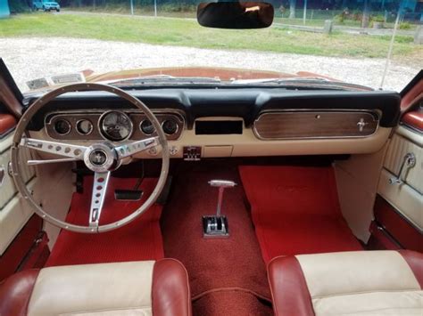 1966 Ford Mustang Rare Emberglo Orange Deluxe Pony Interior 74k Mile