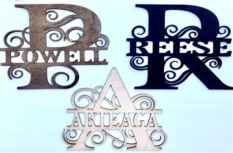 Personalized Monogram Wood Letter House Warming T Custom Etsy