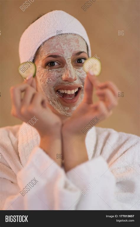 Spa Woman Applying Image And Photo Free Trial Bigstock