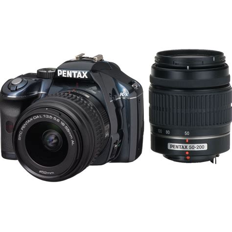 Pentax K X Digital Slr With 18 55mm And 50 200mm Zoom Lenses