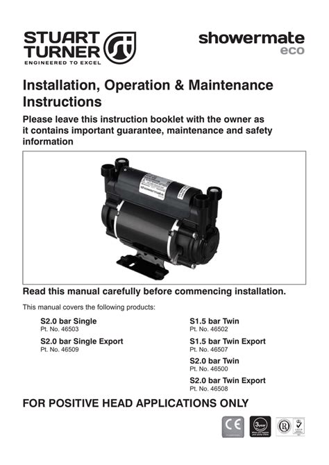 Installation Operation Maintenance Instructions Manualzz