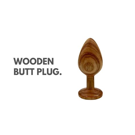 Wooden Butt Plug Bdsm Anal Toy Bdsm Kit Adult Kinky Set Etsy