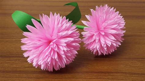Easy And Beautiful Paper Flowers Paper Craft Diy Home Decor Youtube